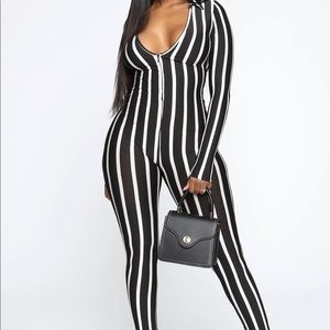 Striped Jumpsuit
